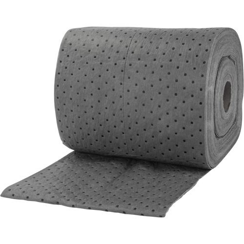 Rouleaux absorbants li&eacute;es, Lourd, 150' lo x 15" la, Absorption 10 gal. NTL Industrial