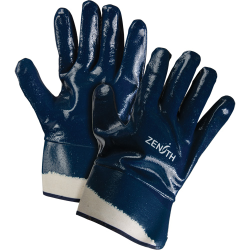Gants &agrave; poignet de s&eacute;curit&eacute; de poids lourd, 10/T-Grand, R&ecirc;vetement Nitrile, Enveloppe en Coton NTL Industrial