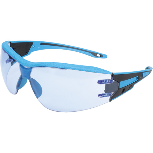 Captain Metal Detectable Rimless Safety Glasses, Light Blue Lens, Anti-Fog/Anti-Scratch, ANSI Z87+/Meets/Exceeds CSA Z94.3 NTL Industrial