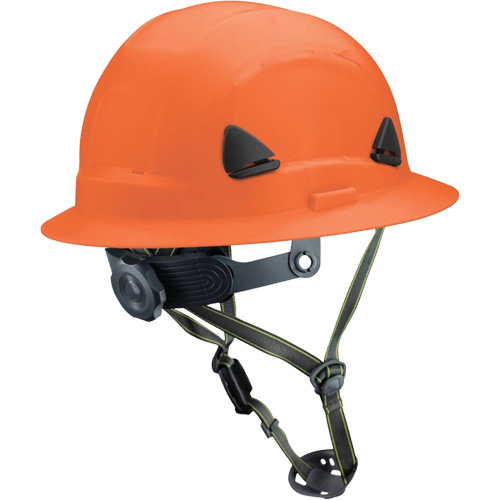 Casque Fibre Metal de style escalade avec bordure compl&egrave;te, R&eacute;pond aux normes CSA type 2, Suspension Rochet, Non ventil&eacute; NTL Industrial