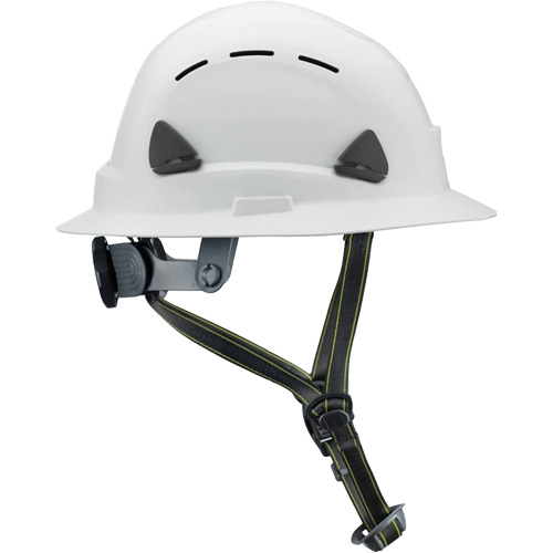 Fibre Metal Climbing Style Helmet with Full Brim, Meets CSA Type 2, Ratchet Suspension, Vented NTL Industrial