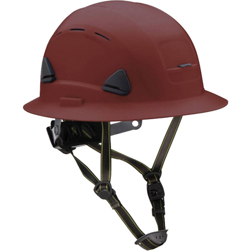 Casque Fibre Metal de style escalade avec bordure compl&egrave;te, R&eacute;pond aux normes CSA type 2, Suspension Rochet, Ventil&eacute; NTL Industrial