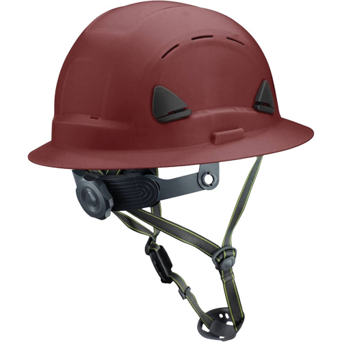 Casque Fibre Metal de style escalade avec bordure compl&egrave;te, R&eacute;pond aux normes CSA type 2, Suspension Rochet, Ventil&eacute; NTL Industrial