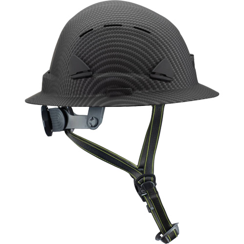 Fibre Metal Climbing Style Helmet with Full Brim, Meets CSA Type 2, Ratchet Suspension, Vented NTL Industrial