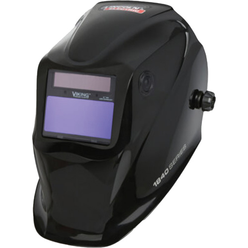 VIKING 1840 Series Auto-Darkening Welding Helmet, 7 - 13 Shade Range, Black NTL Industrial
