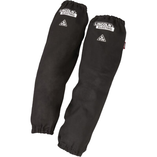 Manches de soudage traditionnelles en coton ignifug&eacute;, 21" lo, Noir NTL Industrial