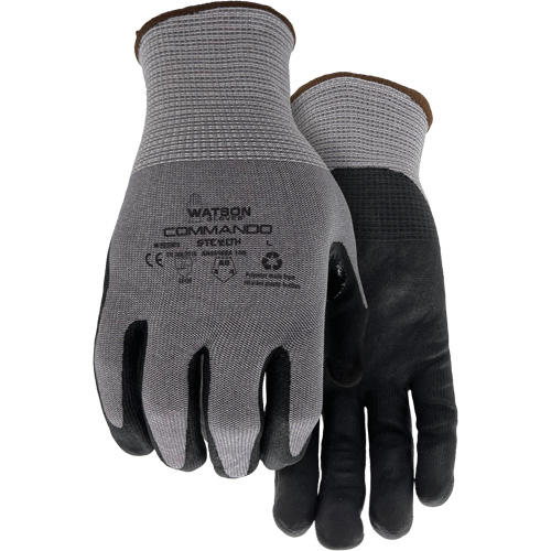 Gants r&eacute;sistant &agrave; la coupe 338 Commando, Taille Petit, Calibre 18, Rev&ecirc;tement Mousse de nitrile, Enveloppe en PEHP/Polyester/Spandex/Acier inoxydable, ASTM ANSI niveau A8/EN 388 niveau F NTL Industrial