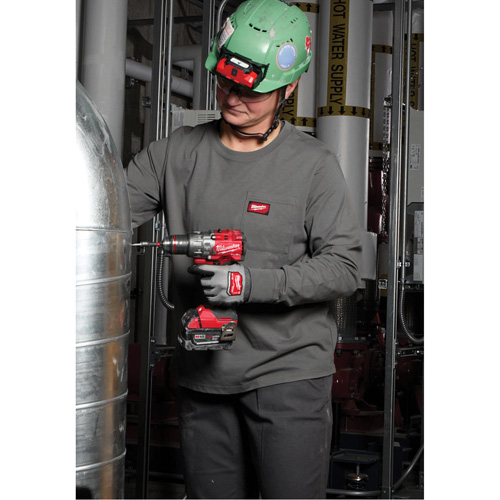 T-shirt &agrave; manches longues avec poches GRIDIRON, Femmes, T-petit, Bleu NTL Industrial