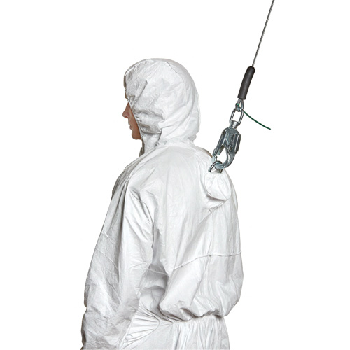 Harness-Compatible Disposable Coverall, 3X-Large, White, Tyvek&reg; 500 NTL Industrial