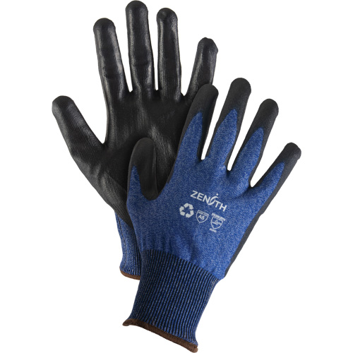 Gants &eacute;lastiques &eacute;cologiques r&eacute;sistants &agrave; la coupe, Taille 11, Calibre 18, Rev&ecirc;tement Polyur&eacute;thane, Enveloppe en Acier inoxydable/PEHP/rPET, ASTM ANSI niveau A5 NTL Industrial
