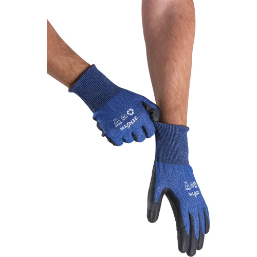 Gants &eacute;lastiques &eacute;cologiques r&eacute;sistants &agrave; la coupe, Taille 11, Calibre 18, Rev&ecirc;tement Polyur&eacute;thane, Enveloppe en Acier inoxydable/PEHP/rPET, ASTM ANSI niveau A5 NTL Industrial