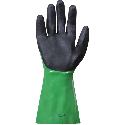 SolvStop Chemical-Resistant Gloves, Size 7, 12" L, PVC NTL Industrial