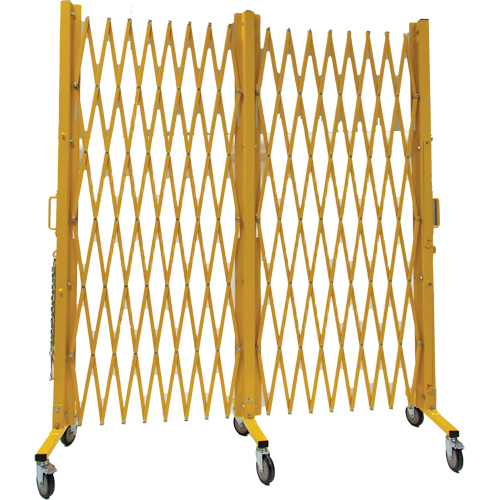 Barri&egrave;re extensible, 84" h x 20' lo, Jaune NTL Industrial
