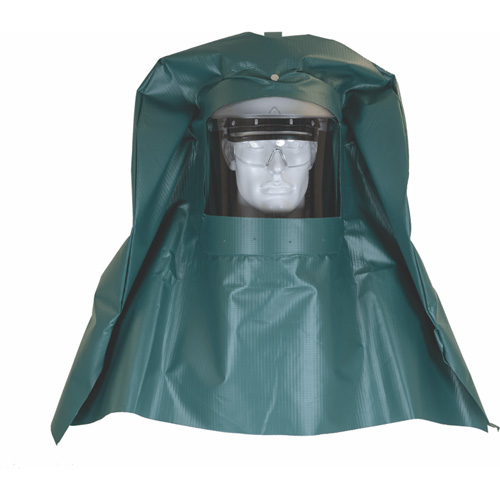 Chemical Splash Hood & Hard Cap with Chemical Resistant Face Shield NTL Industrial