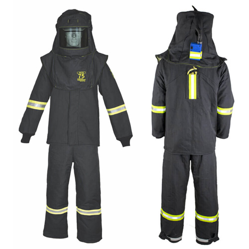 Ensemble de manteau contre l'arc &eacute;lectrique TCG grand avec courroie de sortie, 75 cal/cm² NTL Industrial