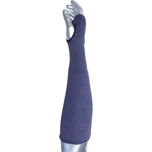 Manchette ASP &agrave; 2 plis avec trou pour pouce ECO Series Kut Gard, Aramide, 14", ASTM ANSI niveau A3, Mauve NTL Industrial