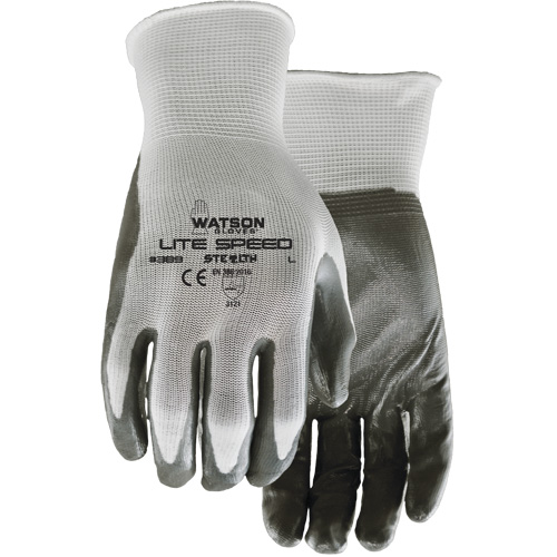 389 Stealth Lite Speed Gloves, X-Small, Nitrile Coating, Polyester Shell NTL Industrial