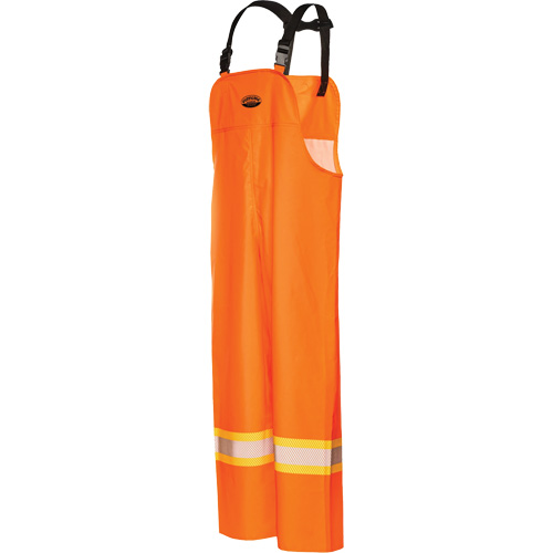 R805 Hurricane Bib Pants, Small, High Visibility Orange NTL Industrial