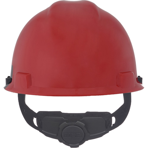 Specialty V-Gard&reg; Hard Hat, Ratchet Suspension, Black/Red NTL Industrial