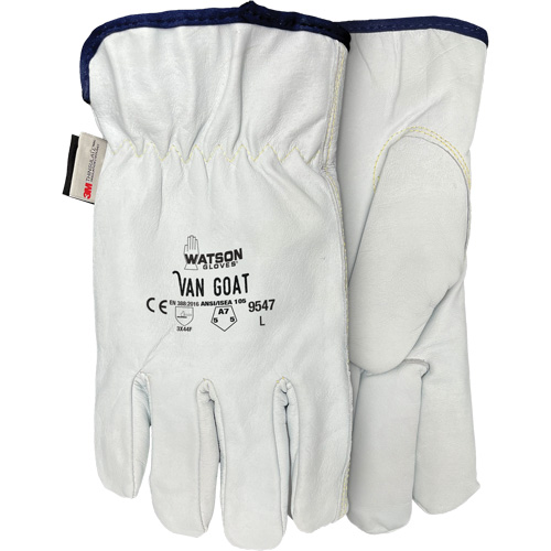 9547 Van Goat Cut Protection Gloves, X-Small, Grain Goatskin Palm, Thinsulate/Steel/Polyester/Para-Aramid Inner Lining NTL Industrial