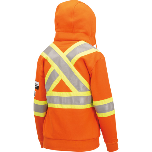 Heavyweight Safety Hoodie, Women's, X-Small, High Visibility Orange NTL Industrial