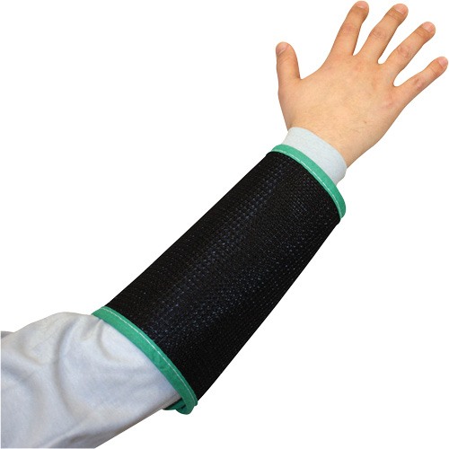 Manchette en maille de canne &agrave; double &eacute;paisseur Kut Gard, Nylon, 9", ASTM ANSI niveau A4, Noir NTL Industrial