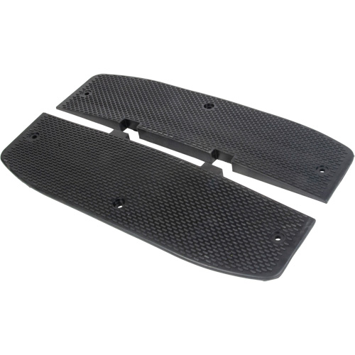 Embouts d'extr&eacute;mit&eacute;s pour bosse de d&eacute;c&eacute;l&eacute;ration, Caoutchouc, 2' lo x 16" la x 1-1/4" h NTL Industrial