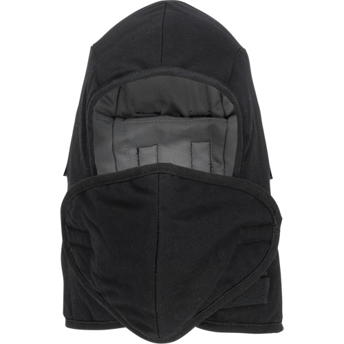 Doublure matelass&eacute;e ignifug&eacute;e Pioneer 766A pour casque de s&eacute;curit&eacute; avec embout buccal amovible, Noir/Gris, Coton/FR-Tech/Modacrylique/Nylon NTL Industrial