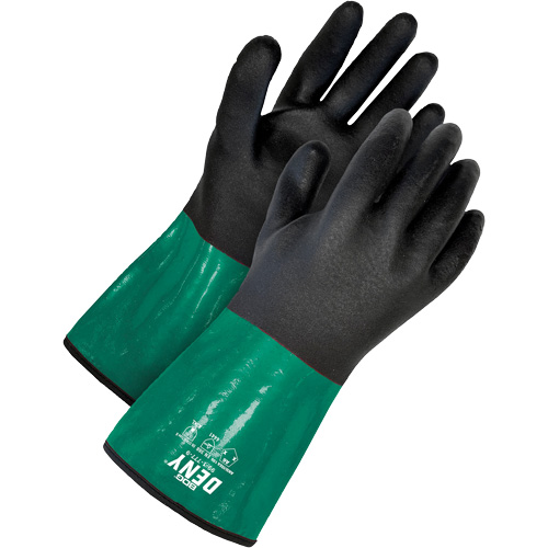 Chemical-Resistant Gloves with Cut-Resistant Lining, Size 7/Small, 12" L, PVC NTL Industrial