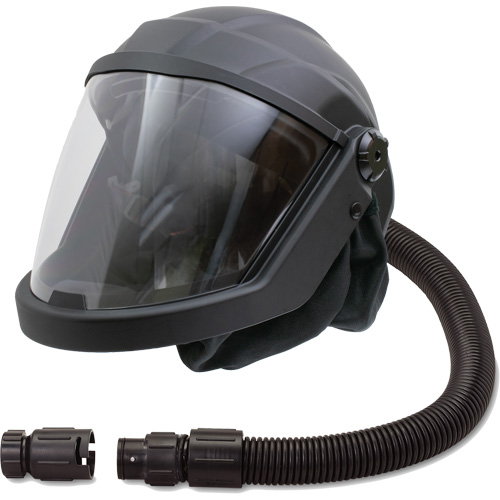 Masque respiratoire &agrave; adduction d'air et casque avec refroidisseur DEFENDER, Universel, Pi&egrave;ce faciale NTL Industrial