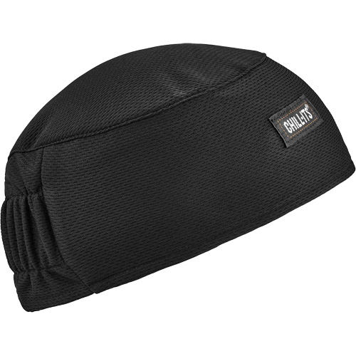 Chill-Its 6630 High-Performance Skull Cap with Terry Cloth Sweatband, Black NTL Industrial