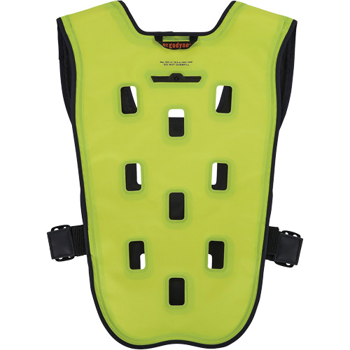 Chill-Its 6685 Dry Evaporative Cooling Vest with Zipper Closure, Small/Medium, High Visibility Lime-Yellow NTL Industrial