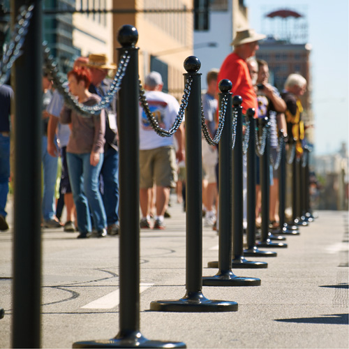 Chaîne de barri&egrave;re en plastique, Vert NTL Industrial