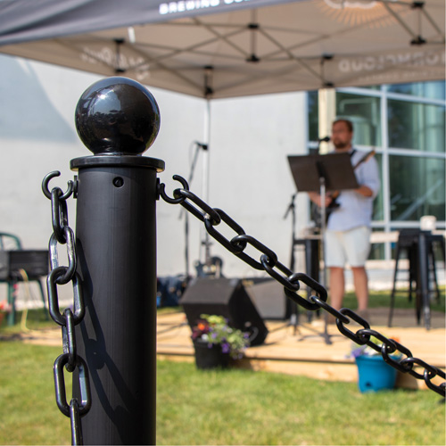 Chaîne de barri&egrave;re en plastique, Vert NTL Industrial