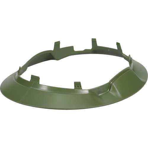 Bordure large compl&egrave;te &agrave; agrafe pour casque d'alpiniste RZRBack, vert militaire NTL Industrial