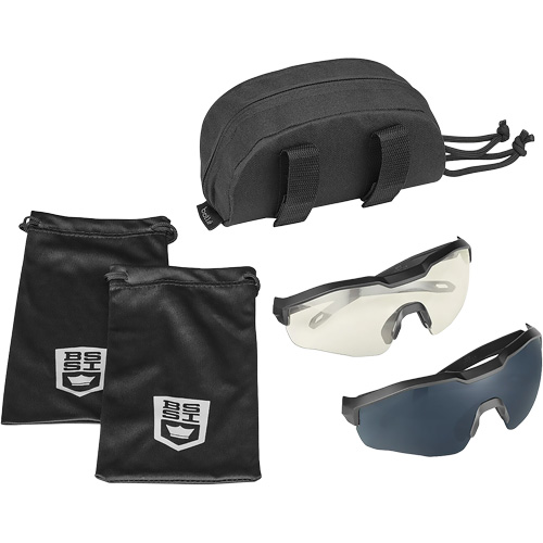MY6 Safety Glasse Eyeshield Kit, Clear/Smoke Lens, Anti-Fog/Anti-Scratch, ANSI Z87+ NTL Industrial