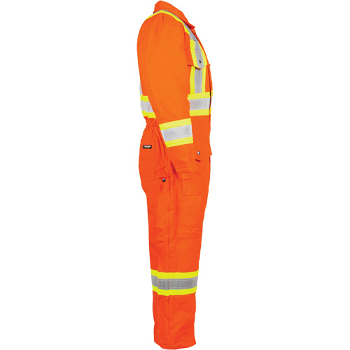 High-Visibility Lined Canvas Overalls, 2X-Large, High Visibility Orange NTL Industrial