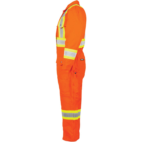 High-Visibility Lined Canvas Overalls, 2X-Large, High Visibility Orange NTL Industrial