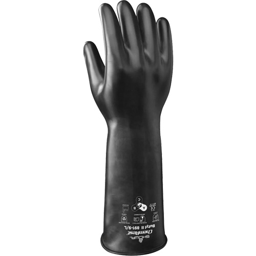 Gants r&eacute;sistant &agrave; l'acide & aux produits chimiques 981, Taille 2T-Grand/11, 14" lo, Caoutchouc butyle/Viton, 28 mils NTL Industrial