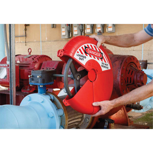 Collapsible Gate Valve Lockout Device, Wheel Type NTL Industrial