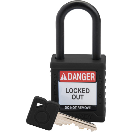 Cadenas de s&eacute;curit&eacute; Velocity, Cadenas de s&eacute;curit&eacute;, Cl&eacute;s diff&eacute;rentes, Nylon, Largeur de 1-1/2" NTL Industrial