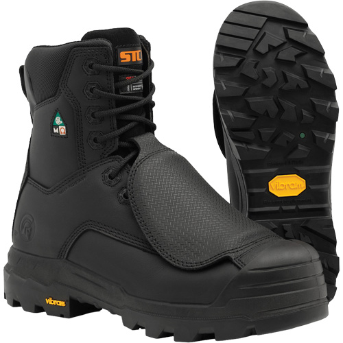 Vulcan Work Boots with External Metguard, Leather, Size 6, Impermeable NTL Industrial