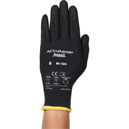 ActivArmr&reg; 80-505 Conductive Heat & Cut-Resistant Gloves, Size 11, 13 Gauge, Foam Nitrile Coated, Kevlar&reg;/Intercept Shell, ASTM ANSI Level A5/EN 388 Level E NTL Industrial