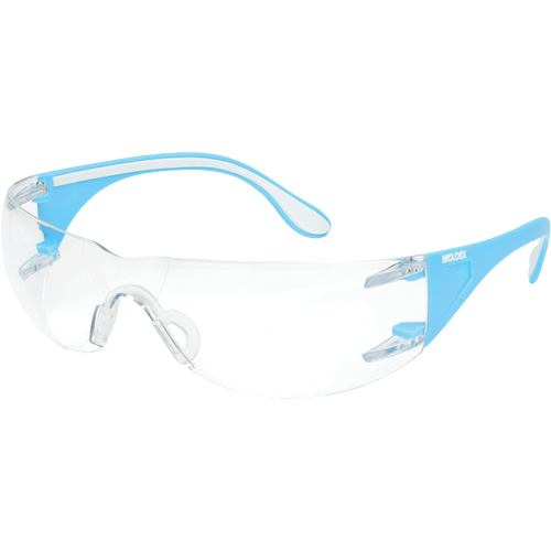 Adapt Lite Blue/White Safety Glasses, Clear Lens, Anti-Fog/Anti-Scratch, ANSI Z87+/Meets/Exceeds CSA Z94.3 NTL Industrial