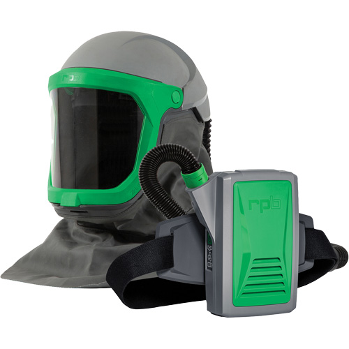 Z-Link Powered Air Respirator with Zytec FR Shoulder Cape, Facepiece Respirator/Welding Helmet NTL Industrial