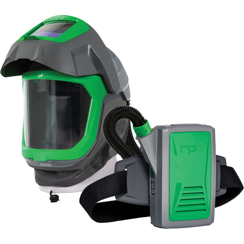 Masque de respirateur Z-Link avec joint de visage, visi&egrave;re & montage &agrave; ceinture, Respirateur &agrave; masque/Masque de soudage, Pile Lithium-ion NTL Industrial