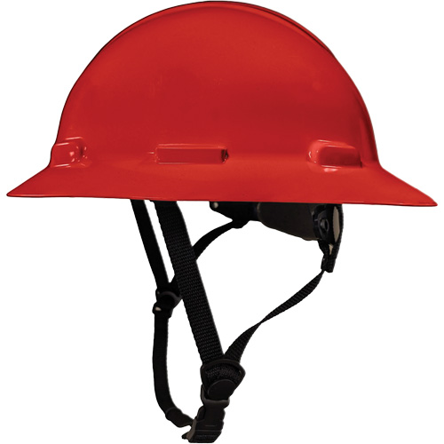 LIDGUARD&reg; Full Brim Hardhat with Chinstrap, Meets CSA Type 1, Ratchet Suspension, Vented NTL Industrial
