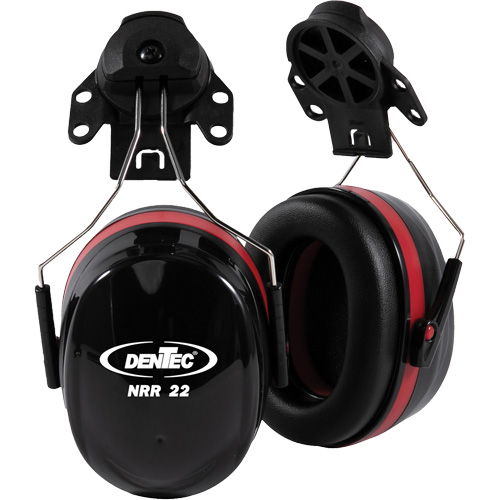 Cache-oreille SEALTEC de s&eacute;rie 500 avec bras doubles en acier inoxydable, Fixation pour casque, 26 dB NRR dB NTL Industrial