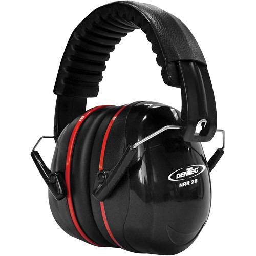 SEALTEC 500 Series Earmuff with Stainless Steel Dual Arms, Folding Headband, 26 dB NRR dB NTL Industrial
