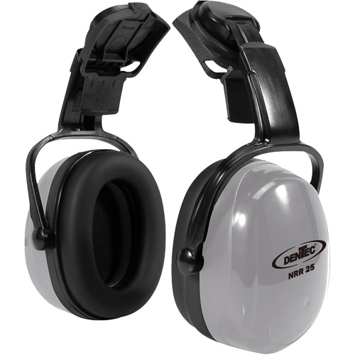 Cache-oreille di&eacute;lectrique en plastique de s&eacute;rie 600 SEALTEC avec bras doubles, Fixation pour casque, 24 dB NRR dB NTL Industrial